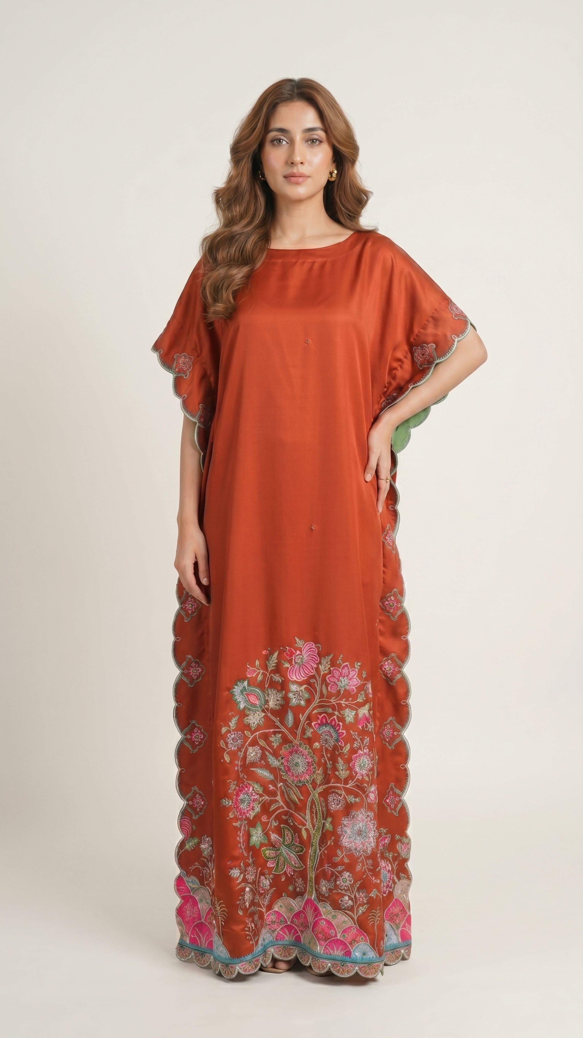 Tree of life - terracotta Kaftaan