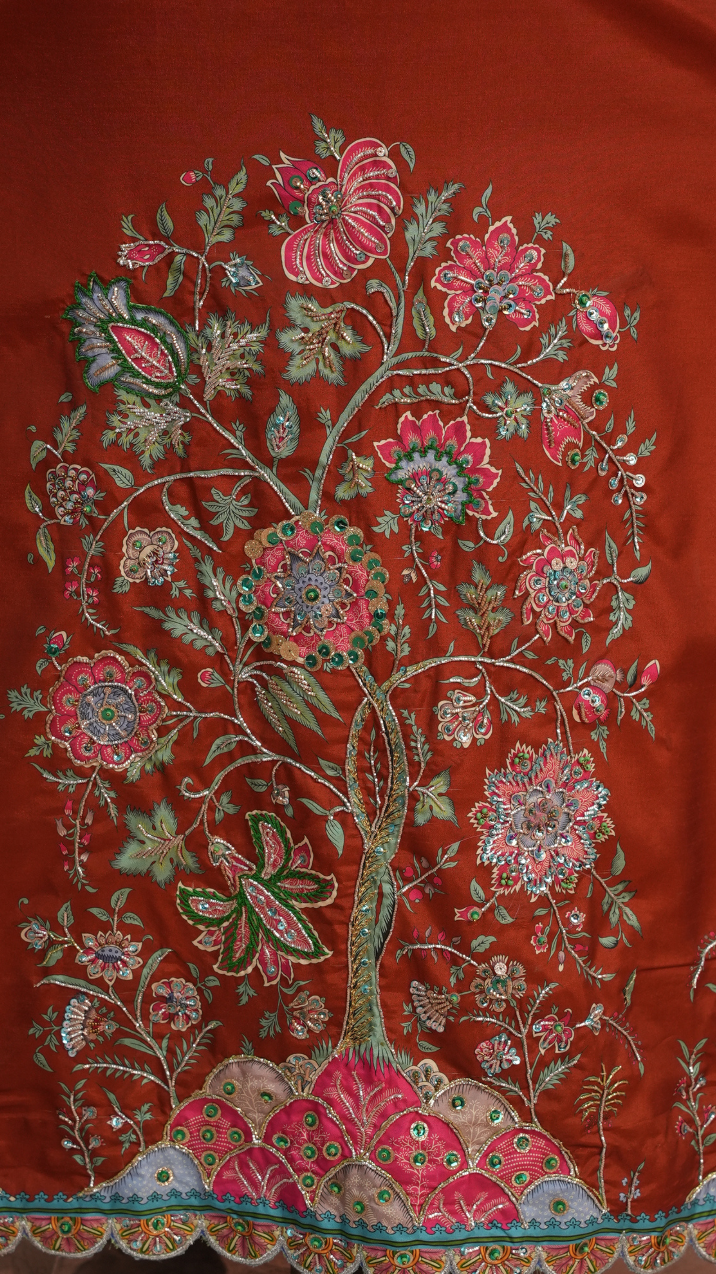 Tree of life - terracotta Kaftaan