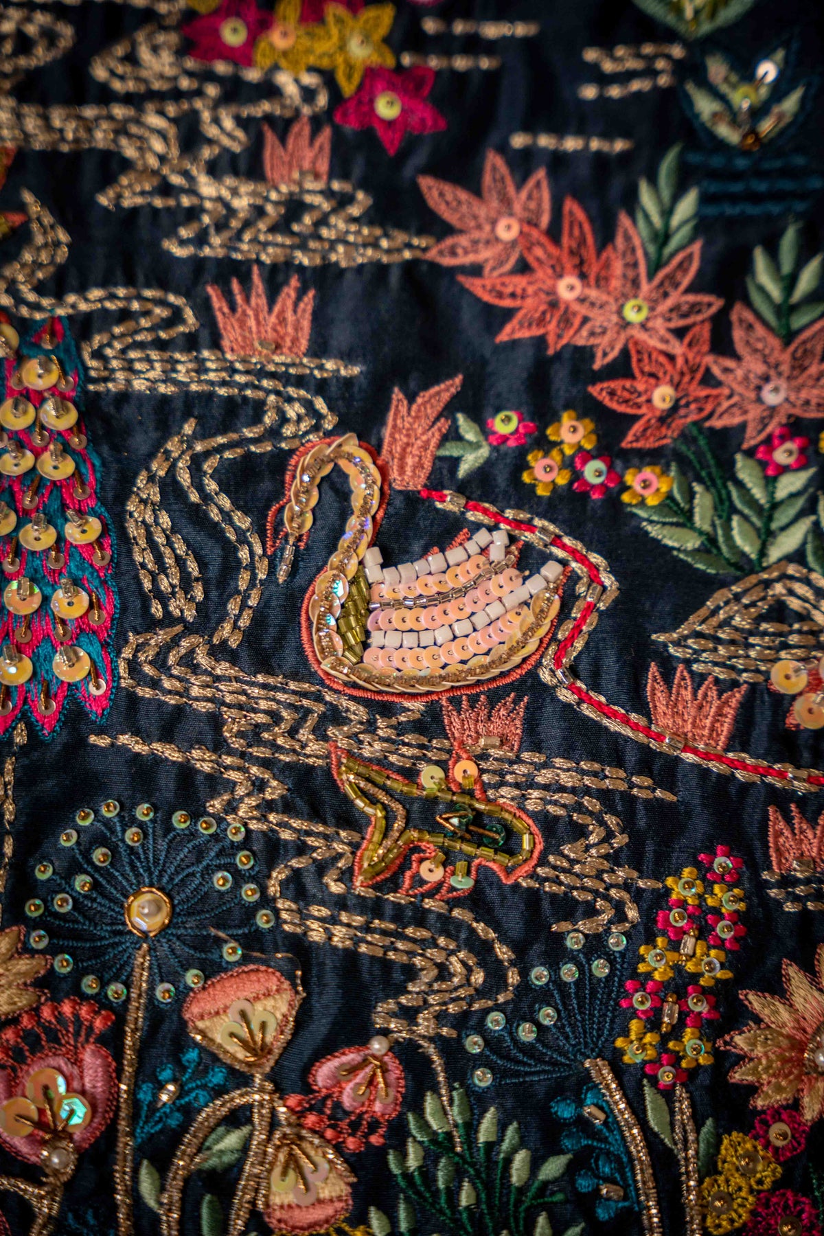 Secret Garden (Blue) - Shawl