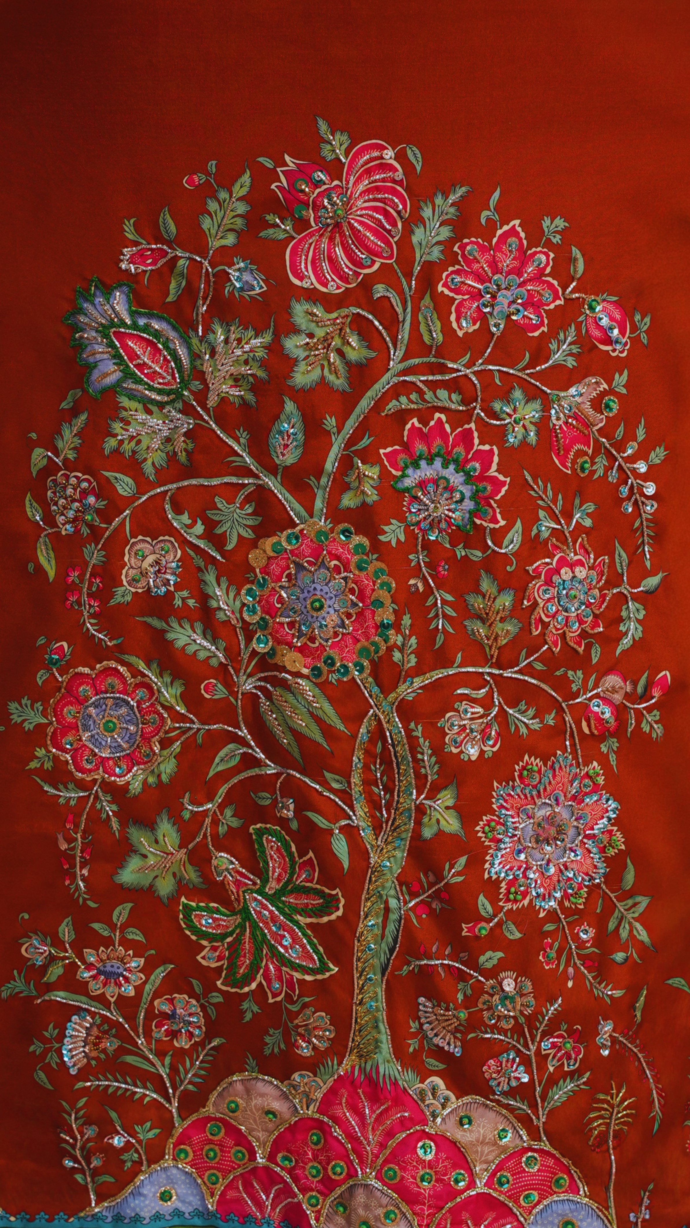 Tree of life - terracotta Kaftaan